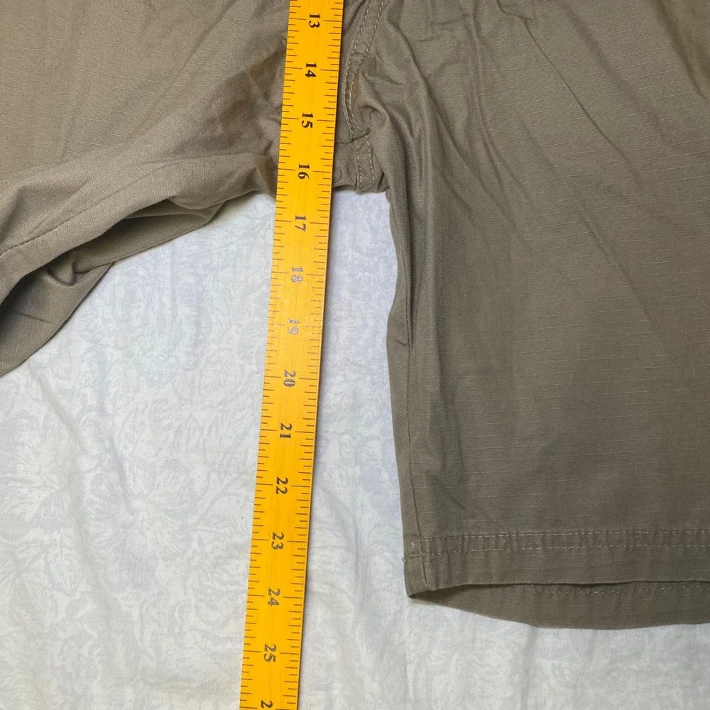 Wrangler Authentics Mens Khaki Ripstop Cargo Shorts Tan ZM6LSML Size 44 NWT